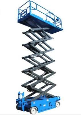 China 14m Mini Self Propelled Aerial Hydraulic Electric Mobile Scissor Lift for Sale