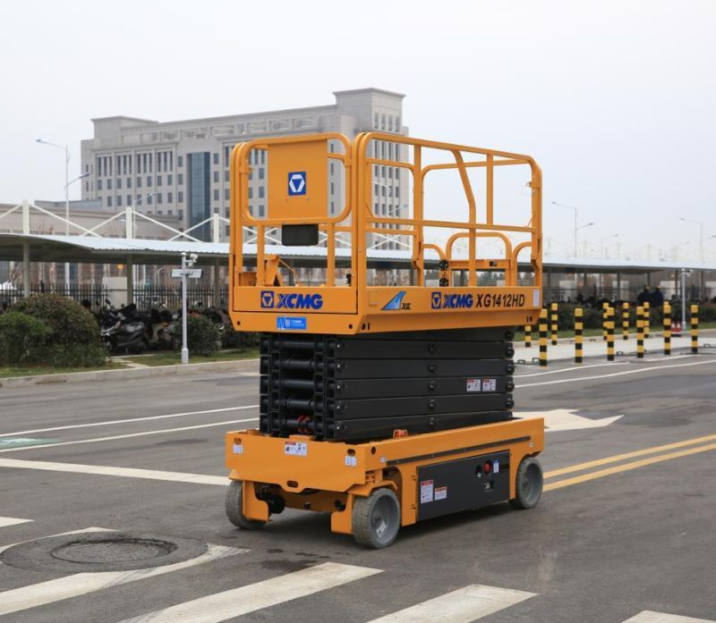 XCMG 15m Mobile Scissor Lift Table Xg1412HD Auto Aerial Work Platform with Ce