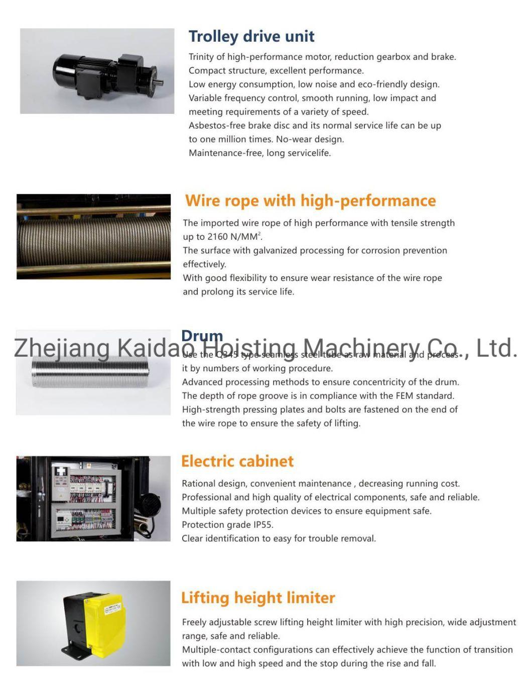 20ton Double Girder Dual Speed Electric Wire Rope Hoist