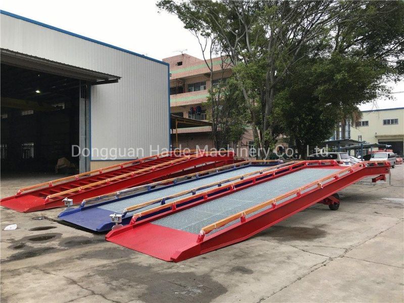 Ce-Approved H-Beam Mobile Loading Ramps with 10 Ton Capacity