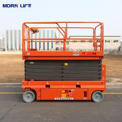 320 Kg 10m Morn Aerial Man Lift Scissor Lifting Platform