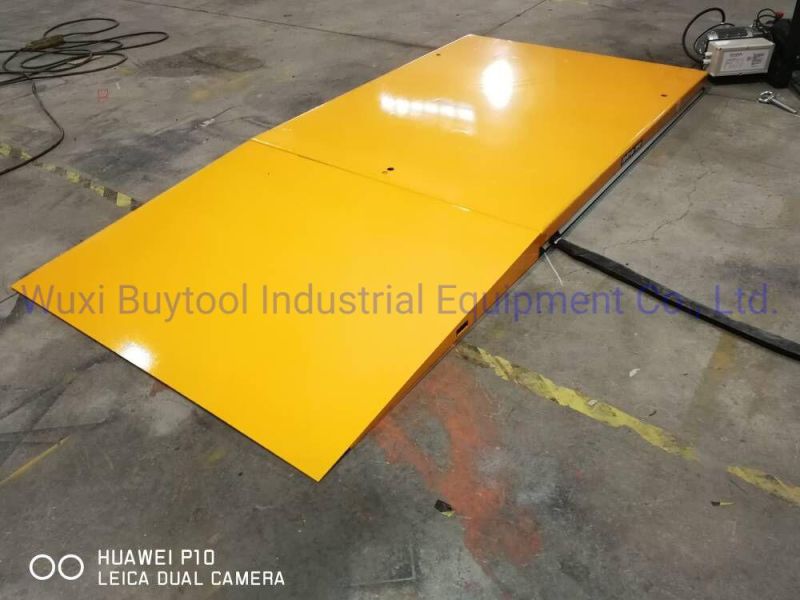 Power Electric Hydraulic Scissor Auto Pallet Lift Table with Ramp