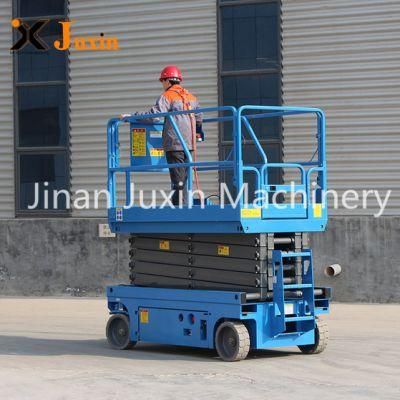 Ce ISO Approved 6-14m 300kg Self Propelled Electric Battery Power Hydraulic Scissor Lift with Factory Price