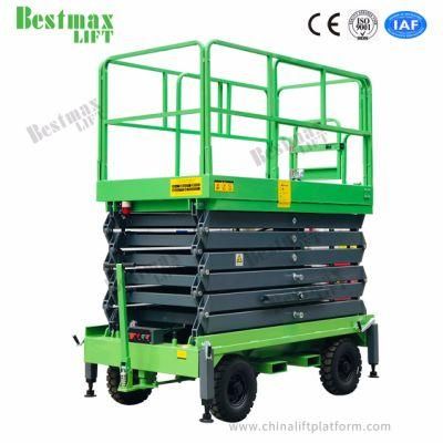 9m Platform Height 1000kg Load Semi Electric Lift Table