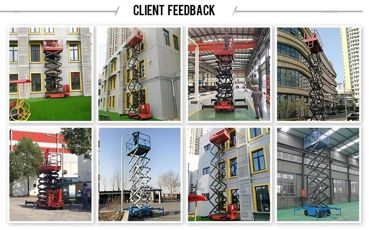 Aerial Work Platform Electric Manual Mobile Scissor Lift for Sale