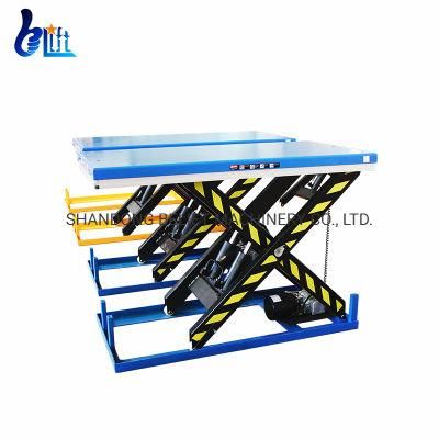 1 Ton Hydraulic Scissor Lifting Platform 1m Warehouse Cargo Lifter