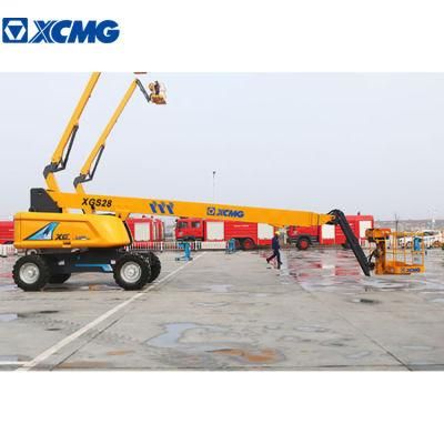 XCMG Brand New Xgs28 Straight Arm Mobile Elevating Work Platform 28m Telescopic Towable Boom Lift for Sale