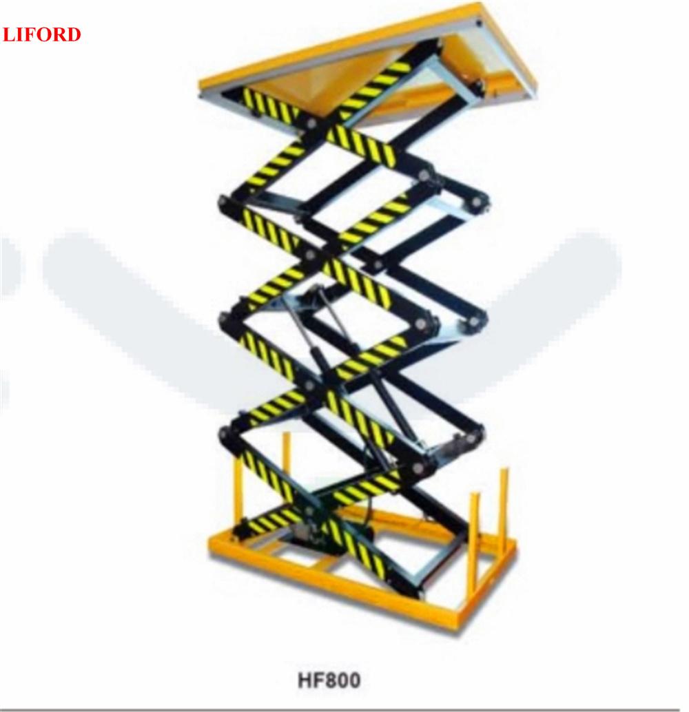 Stationary Four Scissor Electric Lift Table Capacity 400-800kg