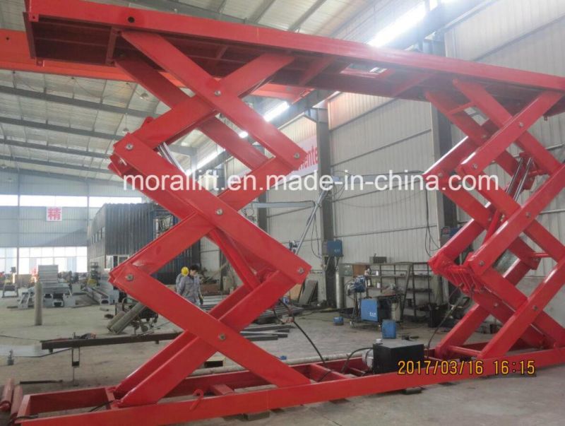 Hydraulic double scissor stationary vertical car parking elevator lift