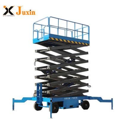 4-20m 500kg Best Price Portable Mobile Scissor Lift Tablehydraulic Wheel Mobile Scissor Lift Table