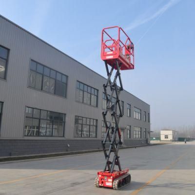 Movable Crawler Scissor Lift Mobile Battery Powered Hydraulic Platform