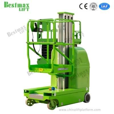 6m Platform Height 125kg Load Self Propelled Awp with Swivel Wheel