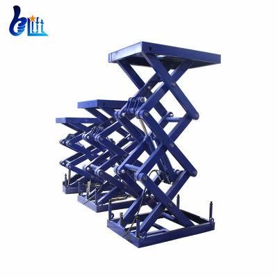 Construction Electric Scissor Cargo Lifting Table Equipment with Remote Control