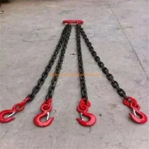 G80 4 to 40 Ton 4 Legged Lifting Chain Slings with Hook