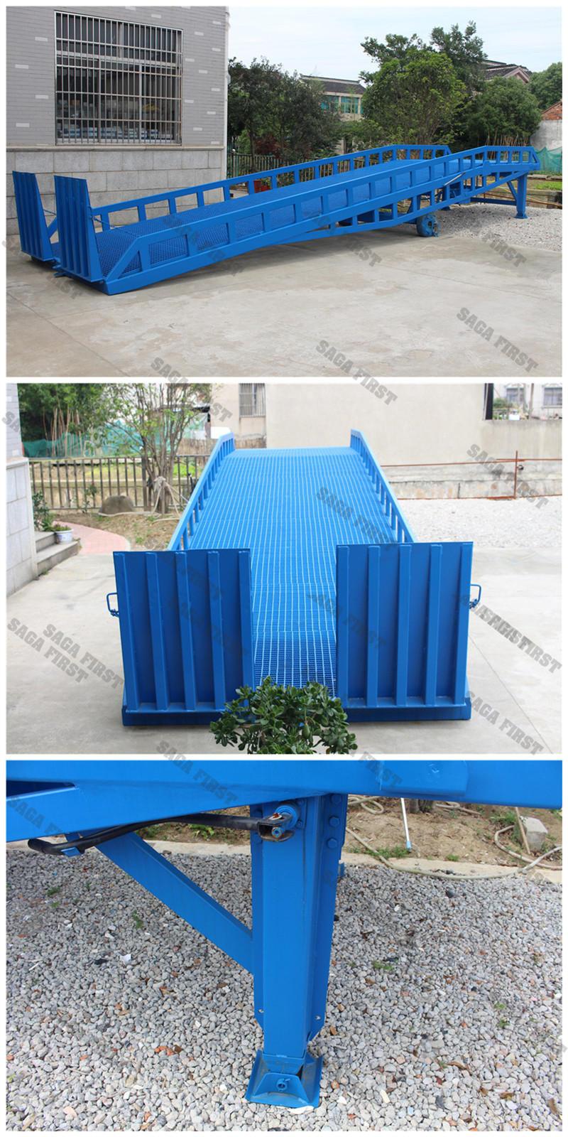 8ton 10ton Container Unloading Loading Mobile Dock Ramp with Ce