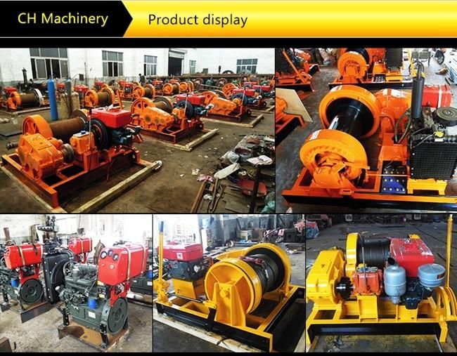 Diesel Marine Winch for Petroleum Engineering Lifting and Pulling