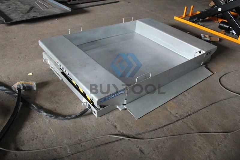 Low Profile Electric Stationary Scissor Lift Table Hx1000