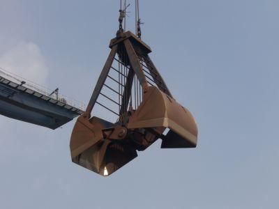 2 Ropes Mechanical Vessel Coal Grab Bucket