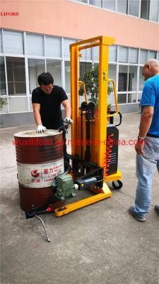 Newest 520 Kg Electric Weighing Scale Truck Lift Electric Oil Drum Transporter