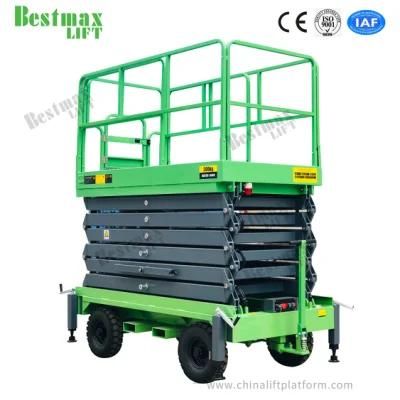 Mk1200t Manual Pushing Aerial Work Platform with 1000kg Load
