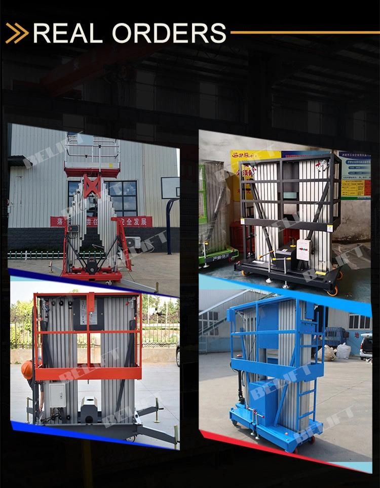Aluminum Aerial Work Platform Small Lifts Electric Man Lift