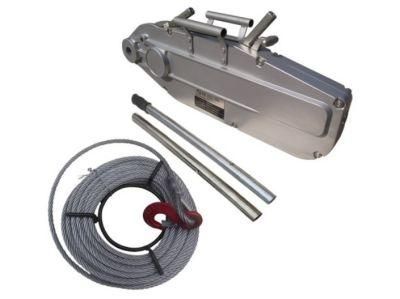 1600kg*20m Manual Hand Wire Rope Pulling Winch