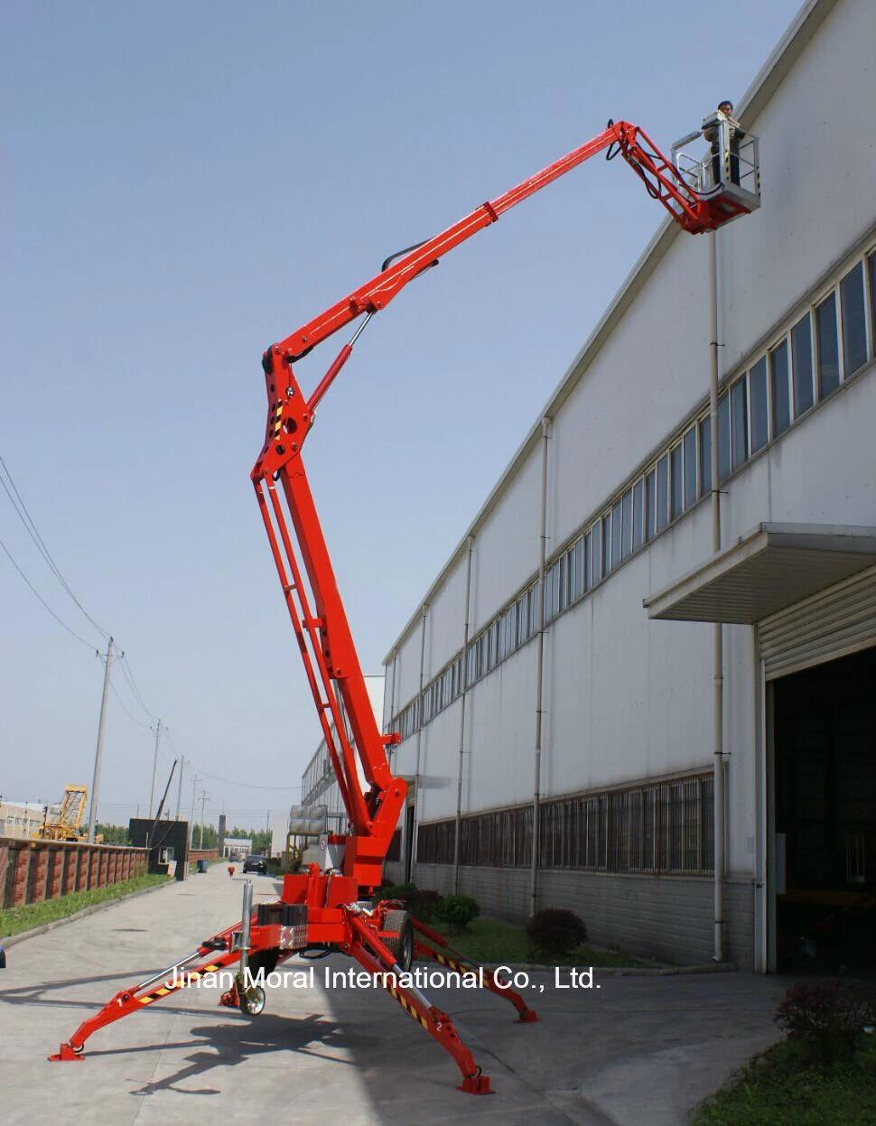 CE Certificates Battery Trailing Hydraulic Boom Lift