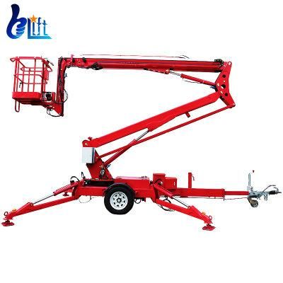 18 M Load 200 Kg Towable Spider Boom Machine Lifting Platform Lifts for Sale