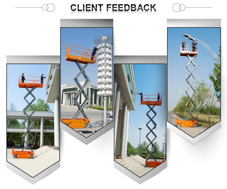 Hydraulic Self-Propelled Morn CE China Mobile Lift Scissor Lifting Platform