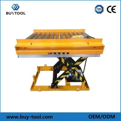 Wood Transport Roller Scissor Lift Table