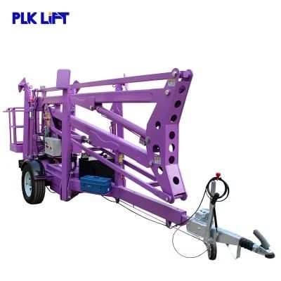 China Trailer Mounted Articulated Telescopic Mini Spider Boom Hydraulic Lift