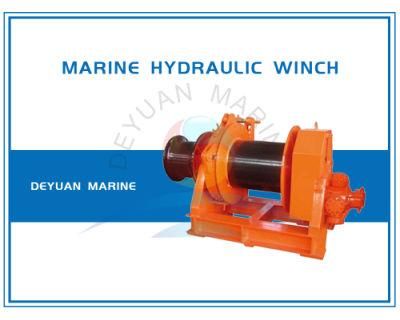 Marine Hydraulic Single Side Mooring Winch with One Drum