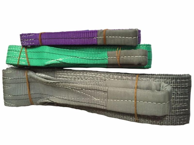 Wll 1t Polyester Flat Webbing Sling Eye Type