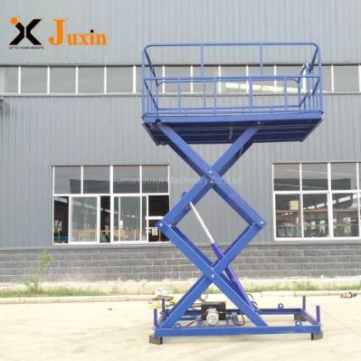 1t 2t 3t 5t Hydraulic Fixed Scissor Lift Table Stationary Scissor Lift Platform for Material Lift