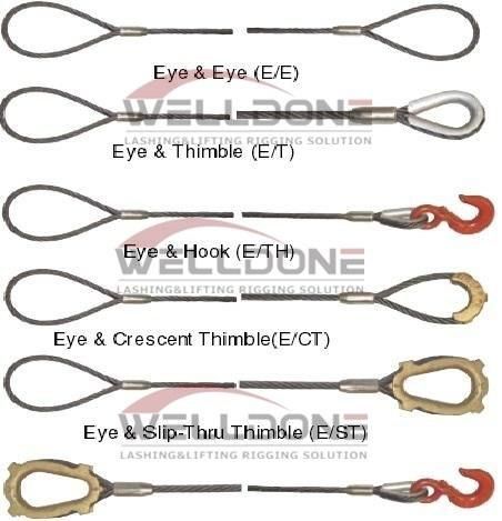 Single- Leg Swaged Wire Rope Sling Assembly