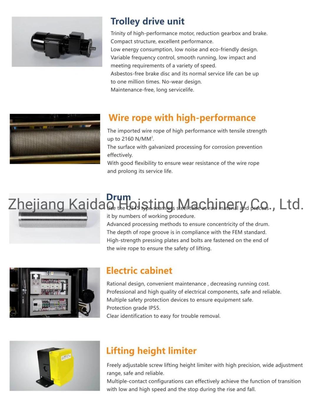 Elk Supply Mini Electric Wire Rope Hoist with CE Certification