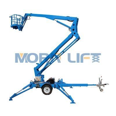 12m 14m Morn China Man Work Platform Manlift Boom Telescopic Lift Tow Lifts ODM