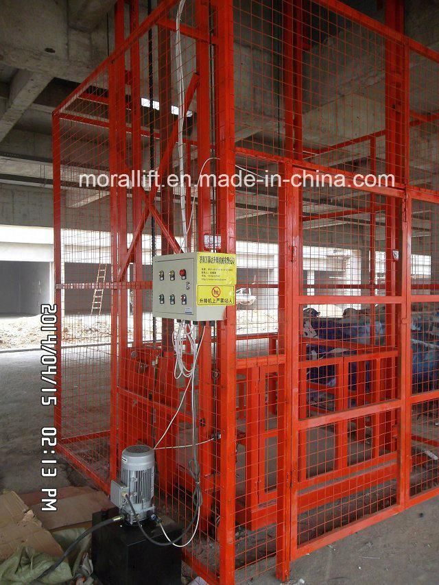 Vertical Electric Lift for Warehouse Cargo Transporting