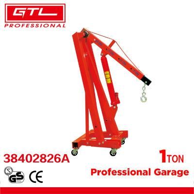 1ton Load Capacity Folding Hydraulic Engine Hoist, Truck Crane, Engine Crane with Wheels and 300-2380mm Lifting Range (38402826A)