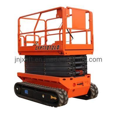 4.5m 6m 8m 10m Platform Height Scissor Lift on Tracks Auto Scissor Lift