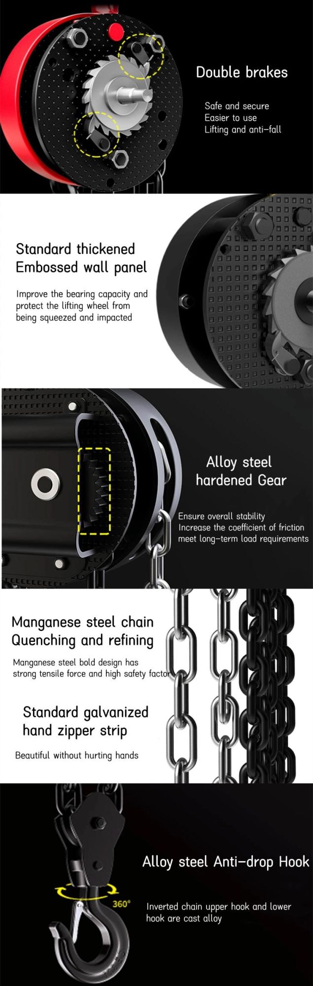 Hsz Type Chain Hoist Block Manual Chain Hoist