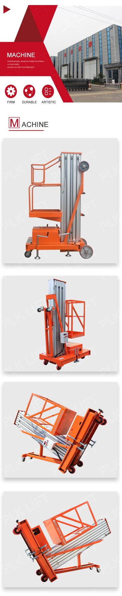 High Cost Effective Aluminum Aerial Work Platform with Ce