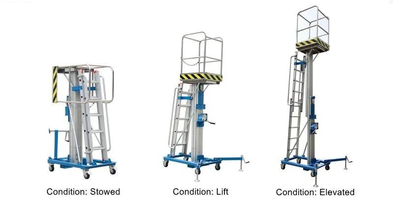 4.6m Platform Height Hand Winch Elevating Platform
