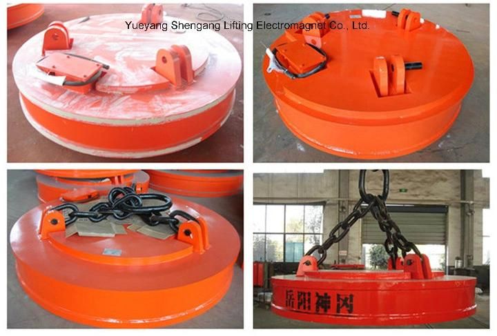 High Temperature Type Furnace Scraps Lifting Electromagnet / Crane Magnet