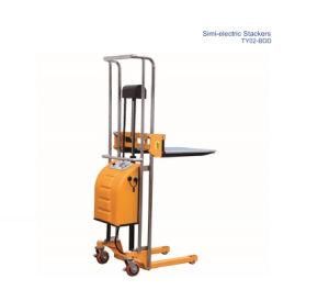 Simi-Electric Hydraulic Stackers, Lift Platform, Forklift for Pallets
