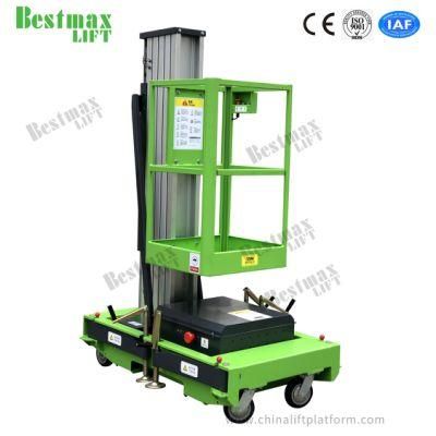 Single Mast Aerial Work Platform 10 Height 130 Capacity