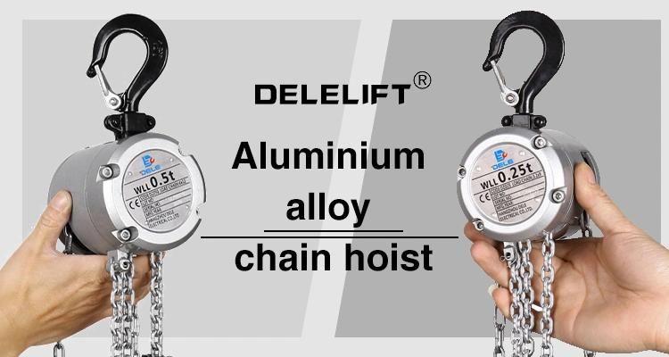 0.5t Mini Aluminum Alloy Chain Hoist Hand Manual Chain Hoist