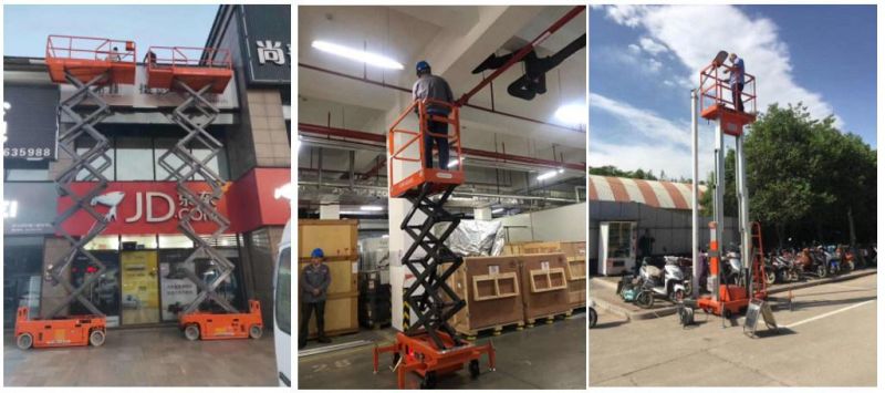2021 Hot Sale Warehouse Maintenance Hydraulic Scissor Lift Aerial Work Platform