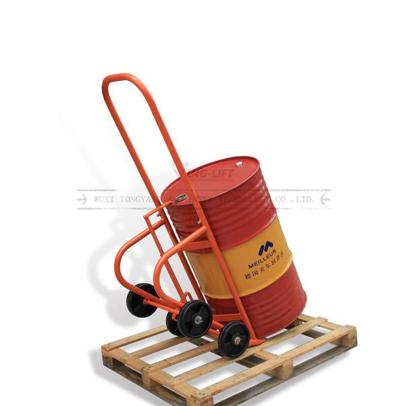 Loading Capacity 350kg Df20 Drum Cradle Transporter with U-Shaped Handle