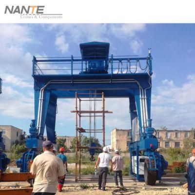 Shipbuilding Rubber Tired Gantry Crane Qme150t-30t-60t-50m-35m